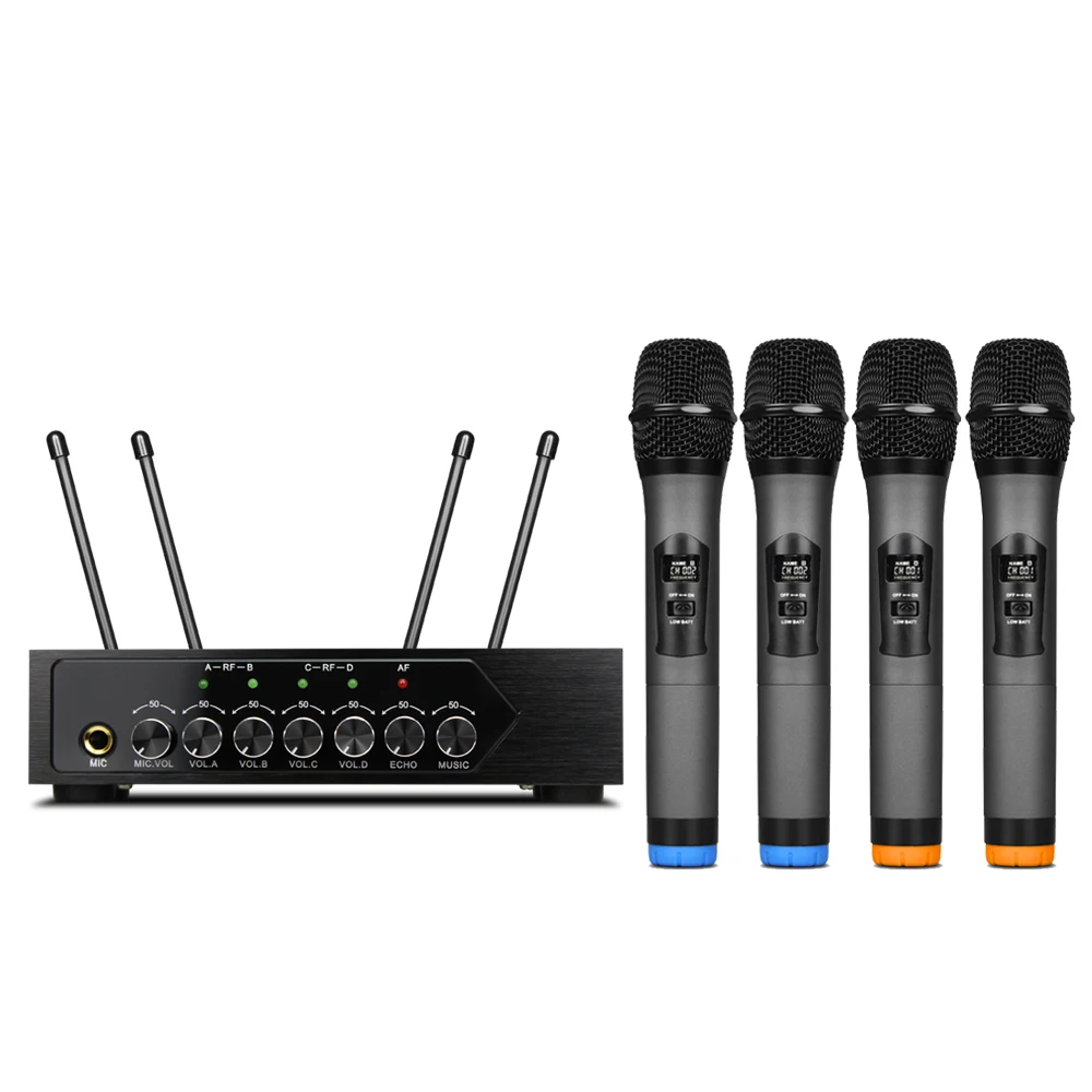 S1400 live производительность BT эхо беспроводной UHF портативный 4 канальный