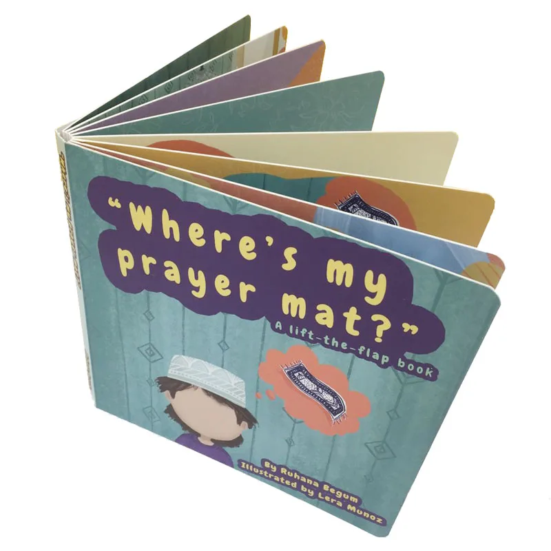 Personalized Hardcover Kids Board Books Eco-Friendly Round Corner Babies Cardboard Story Books