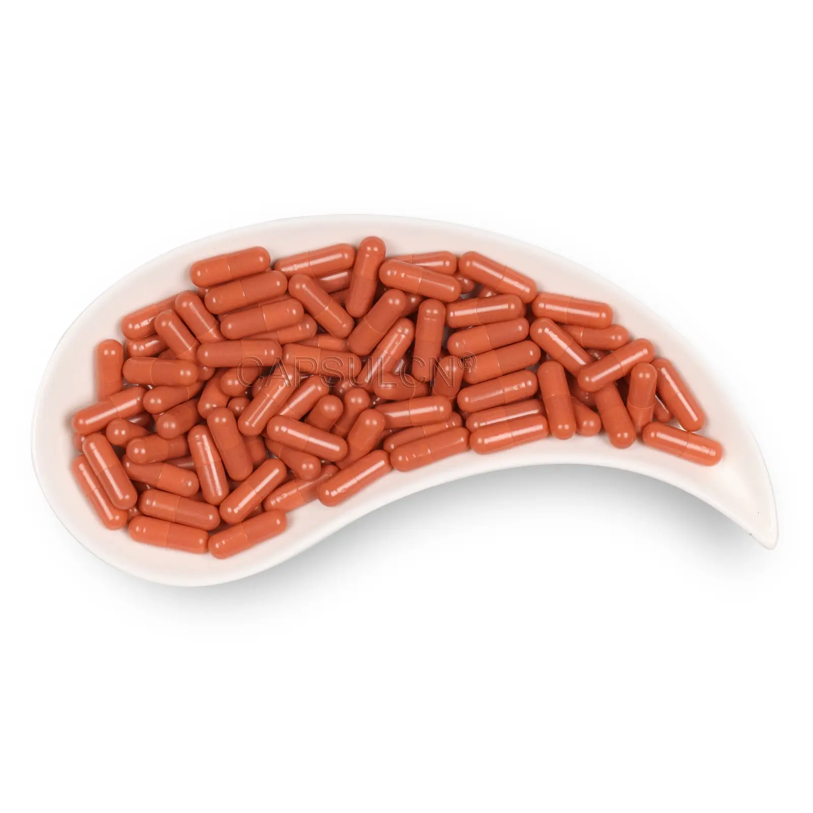 CapsulCN Flesh Pink Customizable Separated Bulk Empty Gelatin Capsules Size 1# Light Dark Gel