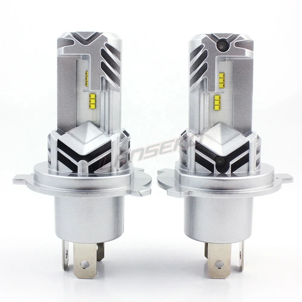 high performance fan less design V4 H4 led headlight 6500k super small led headlight bulbs leds headlights