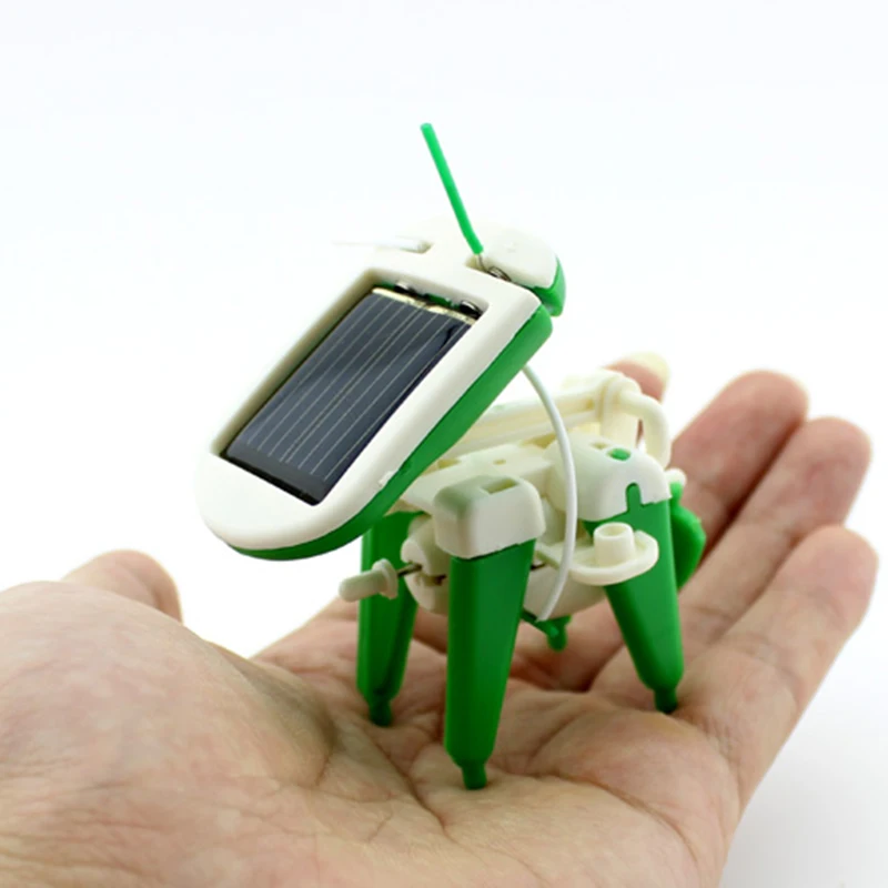 Многофункциональная детская Развивающая игрушка «сделай сам» 6-в-1 на солнечной батарее, креативная ручная работа для детей