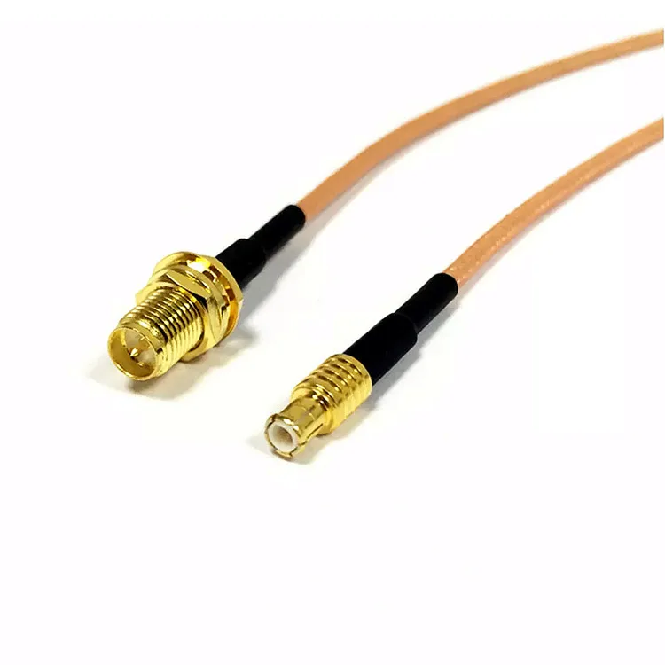 MCX Male Plug Straight To RPSMA Female Jack Bulkhead Adapter RG316 Pigtail Cable For Wifi Antenna