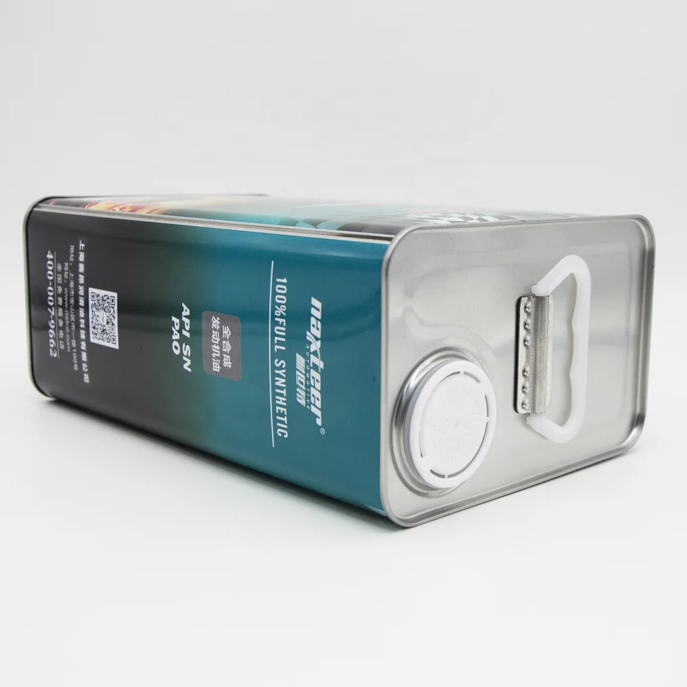 Empty Engine Oil Can 4 Liter Litre square Motor Tin Cans Container