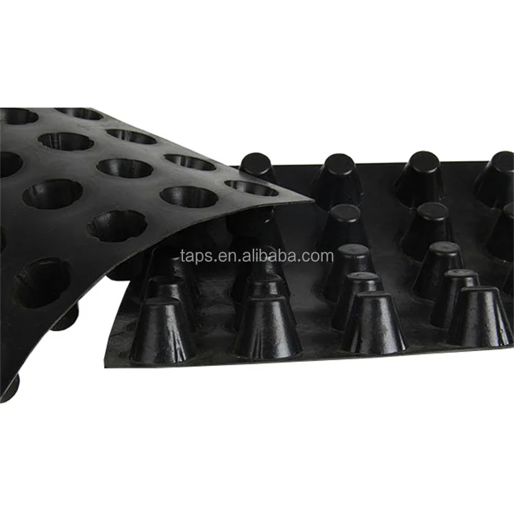 Plastic Dimpled Foundation Membrane/ Dimple Waterproof HDPE Drain Board