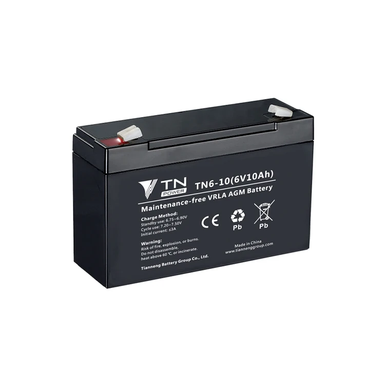 
Factory price power safe charger plates case box sealed 6v lead acid battery with 6V 10Ah 