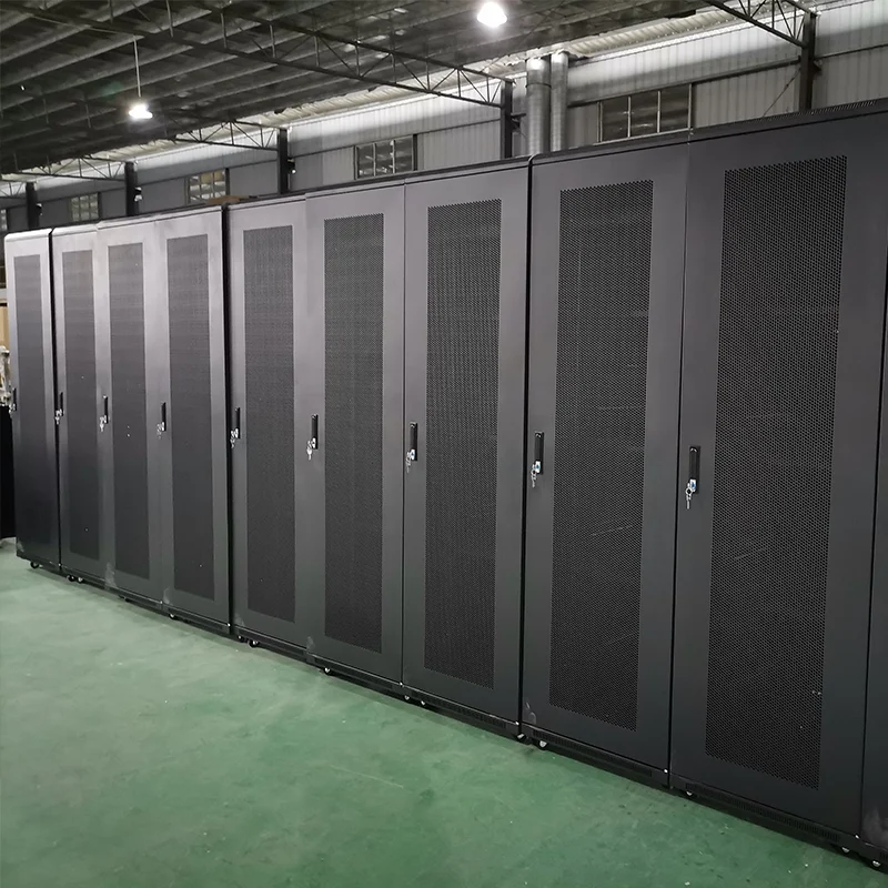 6U 9U 12U 19 Inch Data Center Server Rack 42U Floor Standing Glass Door Network Cabinet
