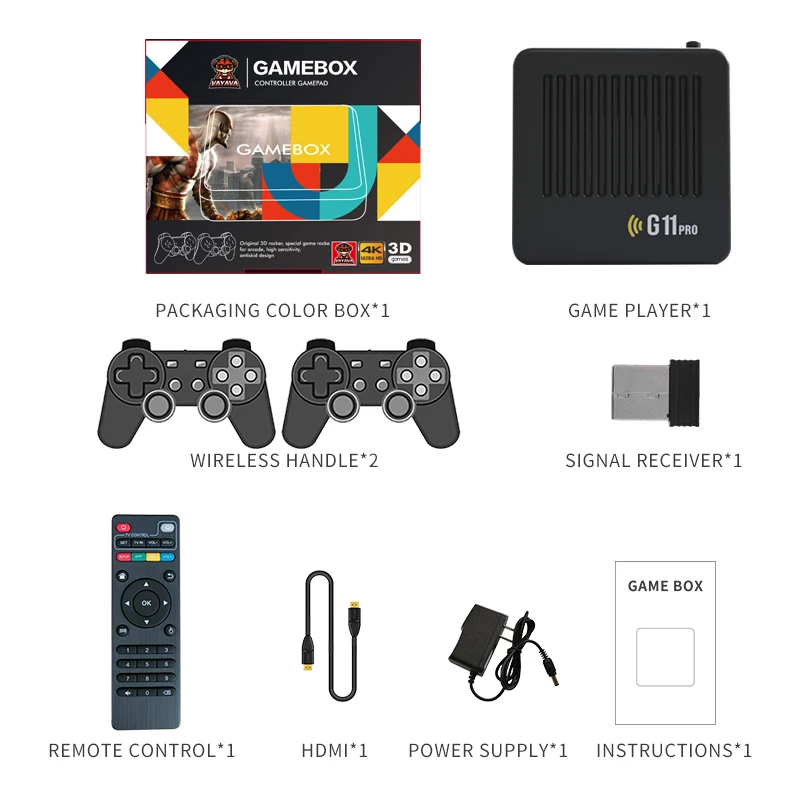 Оптовая продажа G11 pro видеоконсоль 4K HD выход TV Gaming Magic Super Game Box плюс видеоигровая консоль 30000 + G11pro