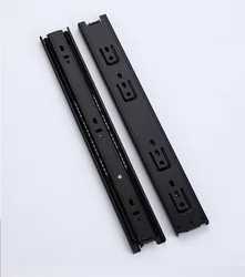 Topcent 35/45mm Blue Zinc Plated Ball Bearing Drawer Slide Full extension Furniture Drawer Railing Runner Table Slide Rail Guide