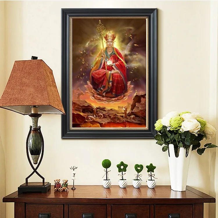 5d Diamond Painting Cross Stitch Ksitigarbha Bodhisattva Buddha Vertical Edition Pasted in the Entrance