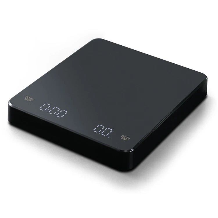 Mini Smart Coffee Scale Kitchen Scales with Timer Electronic Digital 3kg 0.1g Digital Display Color Box Rectangle