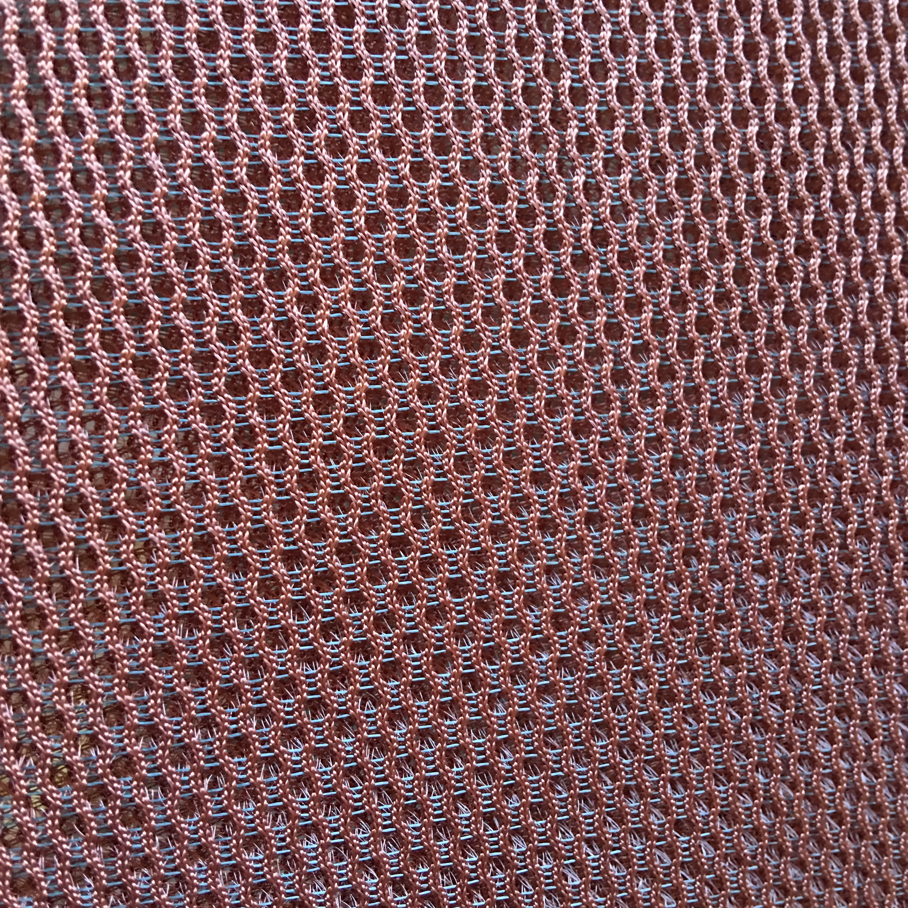 Wave pattern stripe mesh cloth 100%polyester eyelet chair mesh fabric for car cushion seat covers