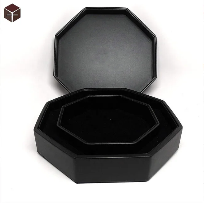 Custom logo polyhedral hollow black dragon dice tray for Playing Indoors