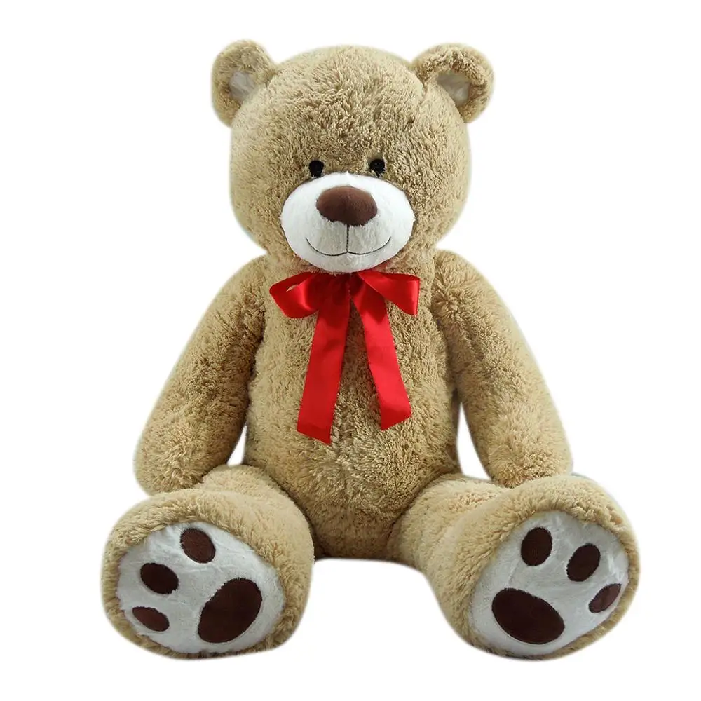 Wholesale Big Plush Giant Teddy Bear Premium Soft Stuffed Animals Light Brown Gray for Kids