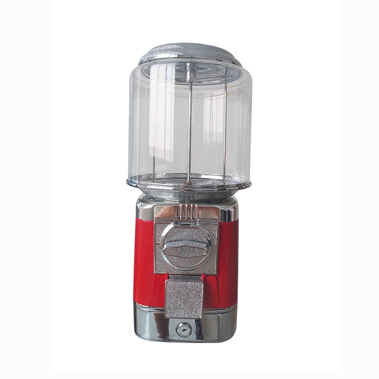 Forkwin Gumball Machine with Candy Capacity Dispenser Capsule gift Red Candy Vending Machine for Home use Business