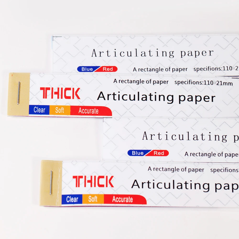 Good Price Dental Material Articulating Paper RED BLUE Strips Teeth Whitening Oral Care Dentist Lab Products