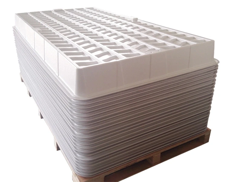 Hydroponic 4x4ft 4x6ft 4x8ft ABS Plastic Flood Growing Rack Trays and Drain Tray for Greenhouse