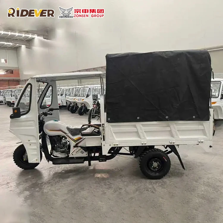 Пассажир Zongshen Hongyun CQ1 бензин Южная Америка 200cc перевозка грузовой трехколесный велосипед водяной крутой моторизованный