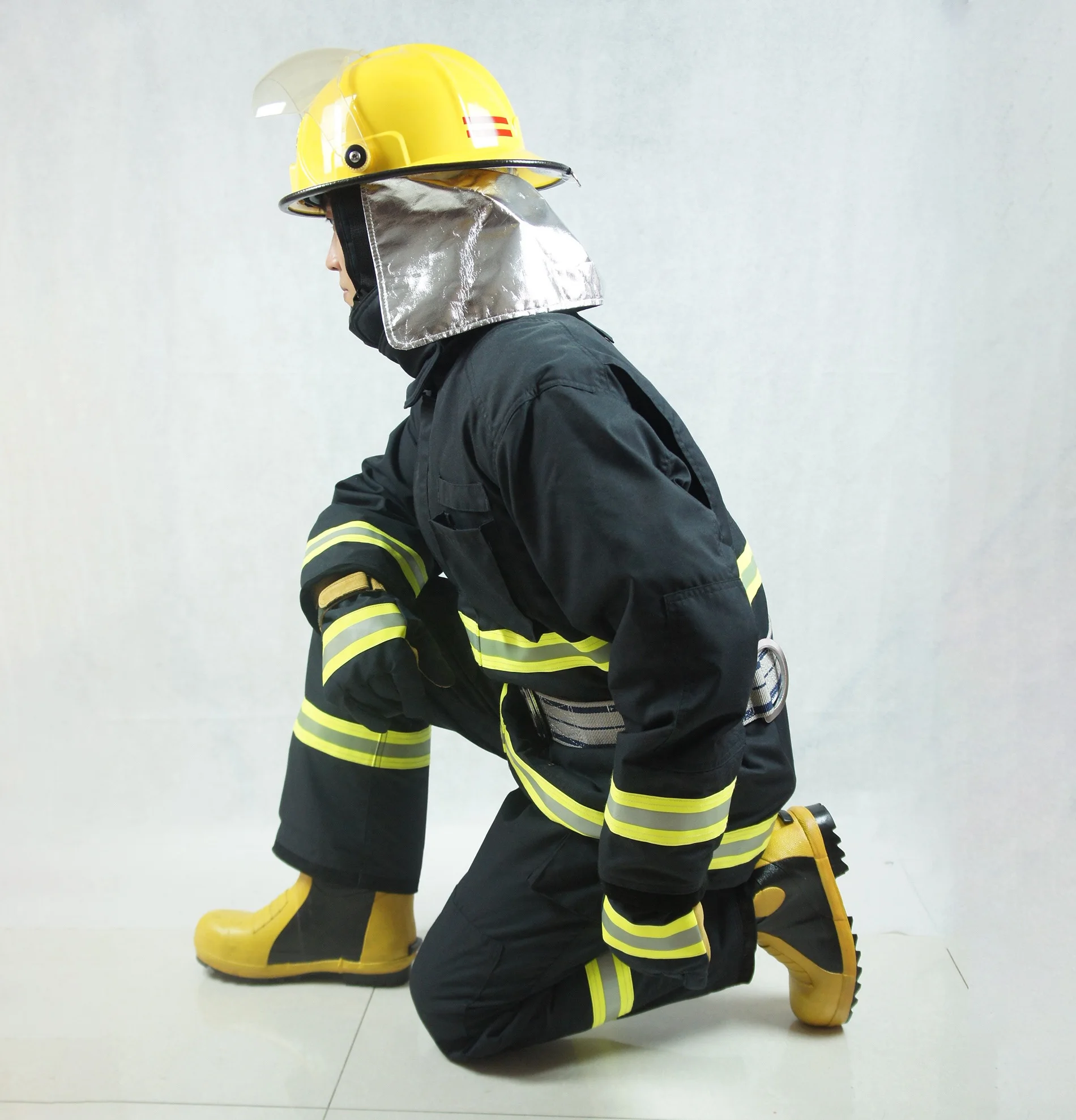 Firefighter Uniforms Fire Resistant Clothing for Fireman CE EN469 4 layers fireman uniform fire fighting gear