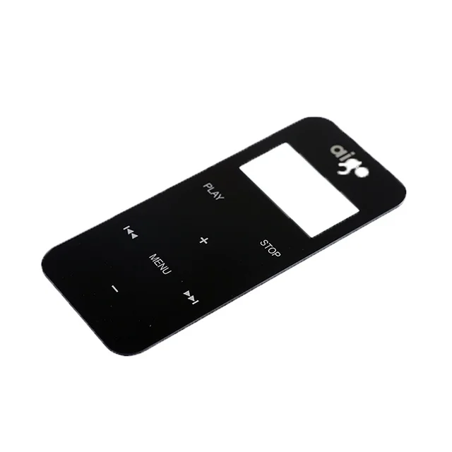 Factory Custom Cut Carved Perforated Electronic Door Lock Glass Panel Silk Screen Tempered Touch Glass Panel