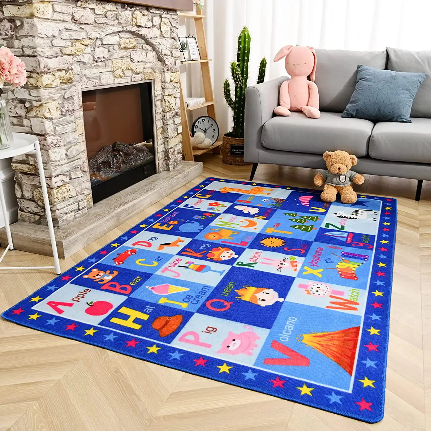 Large Play Learn & Have Fun Safely Kids Carpet City Play Mat For Cars & Toys