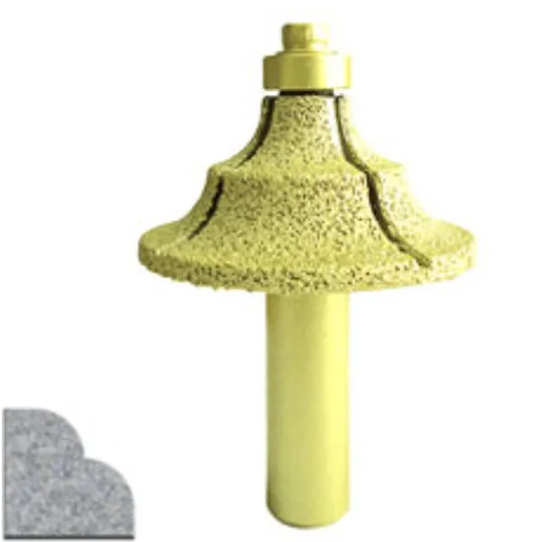 Diamond vacuum brazed engraving cutting tool CNC router bit with bearing