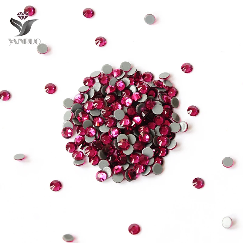 Wholesale Fuchsia Color Hotfix Stones Bling  Heat Iron on Black Lives Matter Designs Rhinestone For T-shirts Women