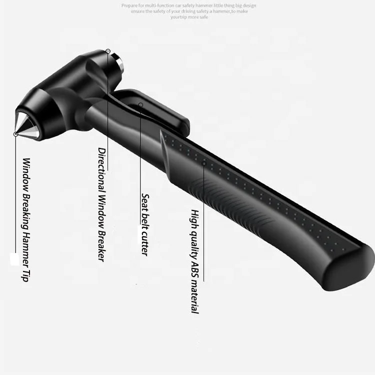 Bus Emergency Break Glass Car Safety Hammer Vehicle Emergency Tolls With Safety Belt Cutter