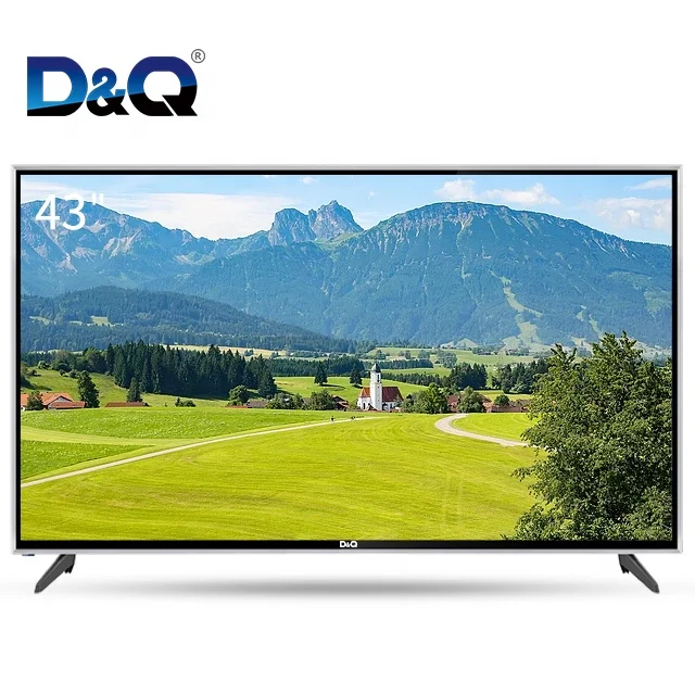 Китайский поставщик рекламный дисплей смарт с wifi ТВ uhd 43 дюймов Смарт ТВ телевидение