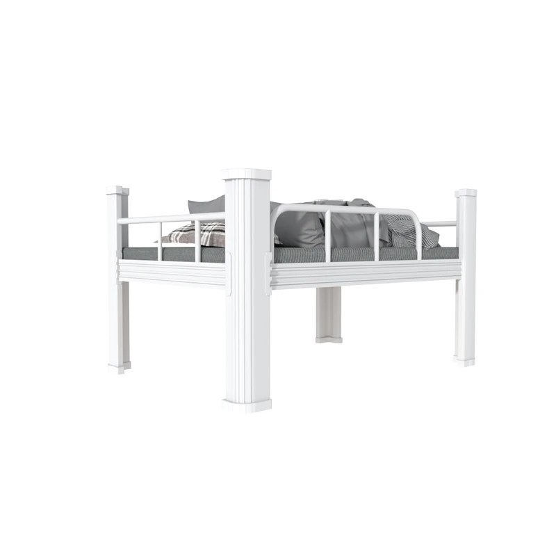 New design apartment metal adult loft bunk bed for Teen & Adults Metal Bunk Bed Twin Over Full Size with Removable Stair