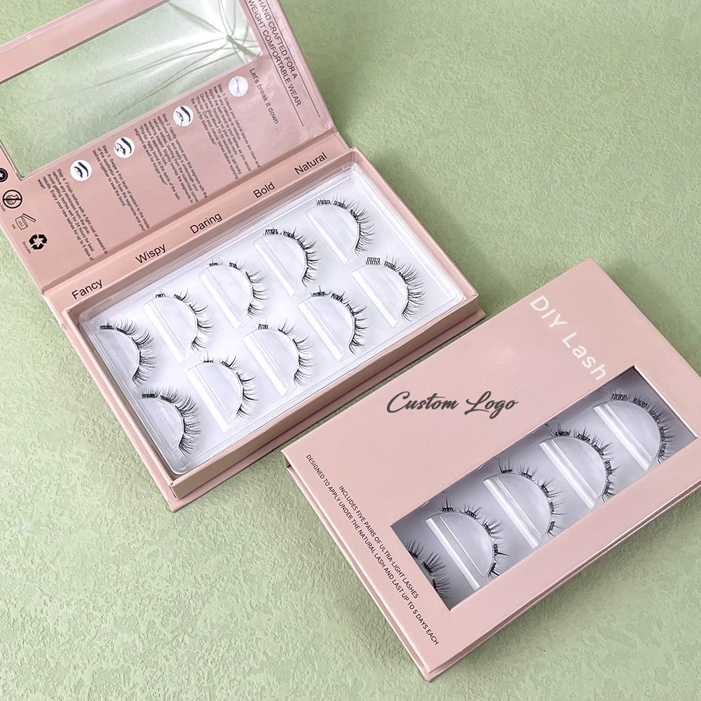 High Quality Diy Lash Cluster Extension Kit Volume Cluster False Eyelashes Kit 120 Lash Cluster Private Label Lashes Supplies