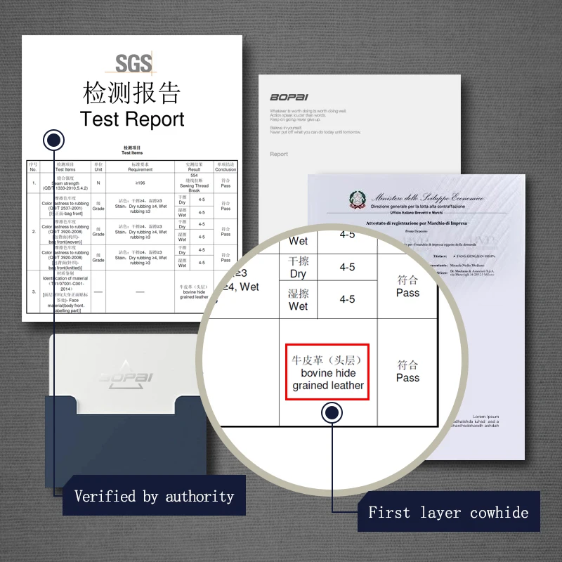 Bopai usb charging BSCI men custom logo large 15.6 inch laptop travel business anti theft luxury real genuine leather backpack