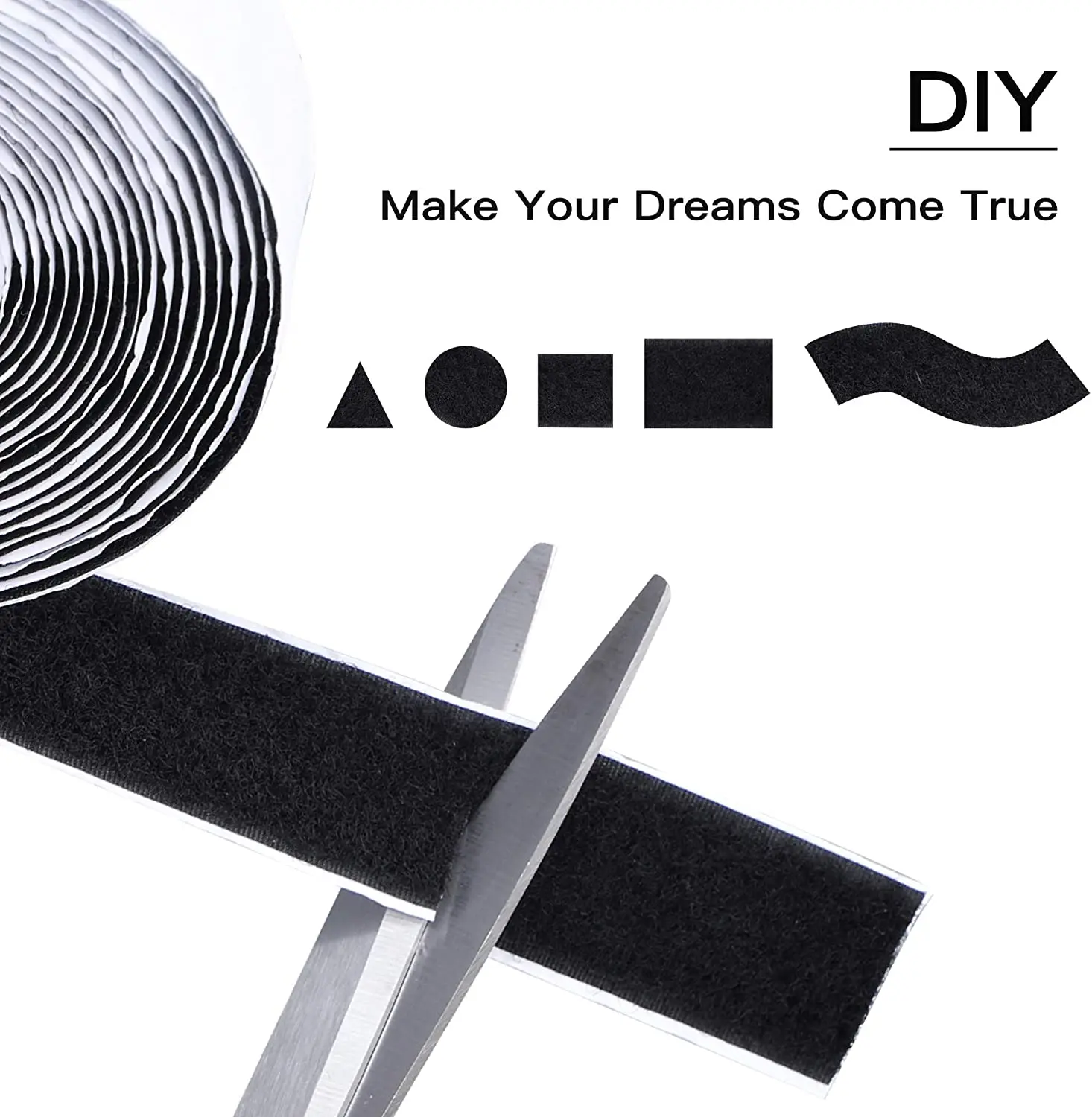 Self-adhesive Velcroes 20mm*25m Manufacturer Self Adhesive Printed Fastener Sticky Back Gum Hook and Loop Tape Supplier