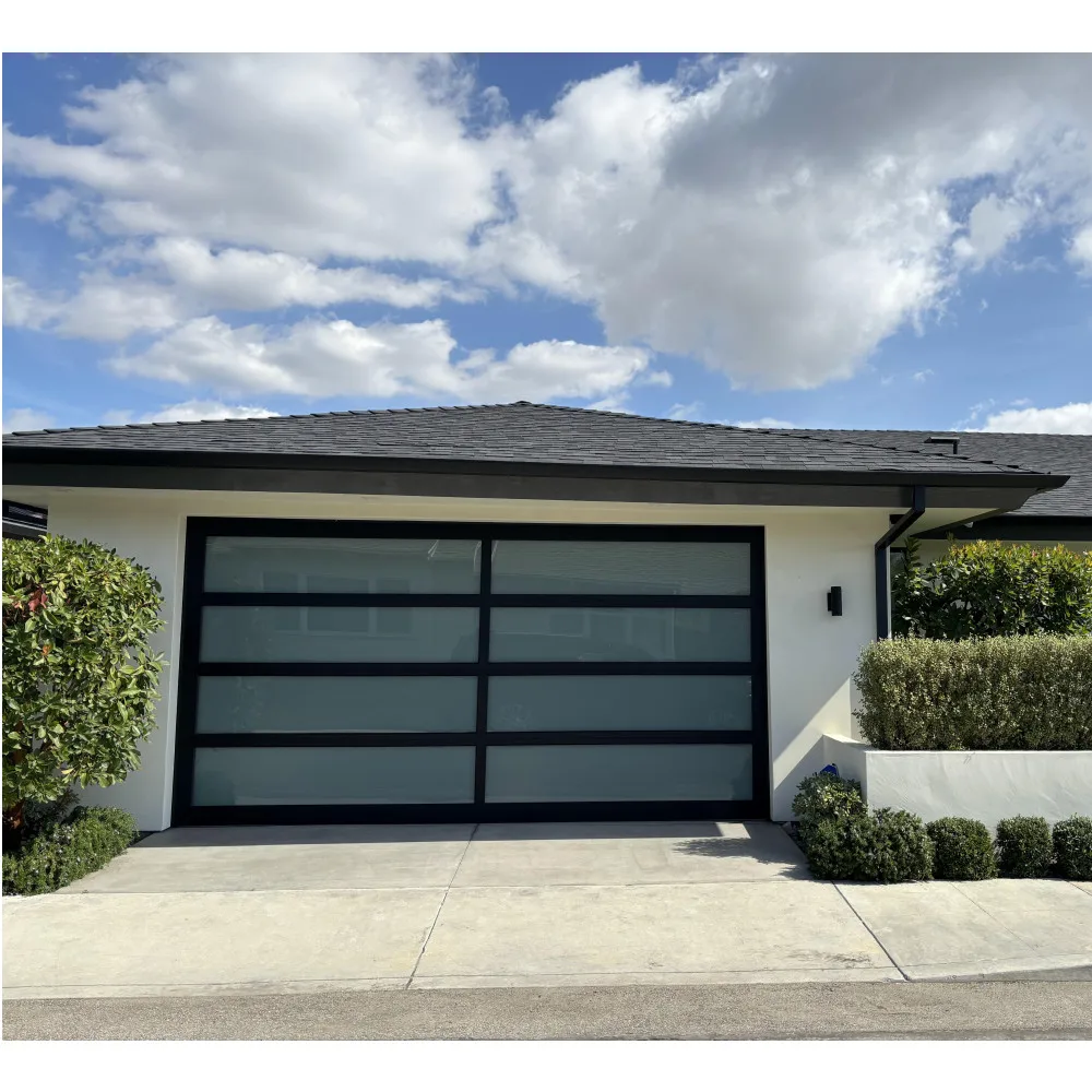 CBMmart Automatic Residential Aluminum Roller Shutter Gates Remote Control Rolling up 9x8 Garage Doors Manual Roll Top Door