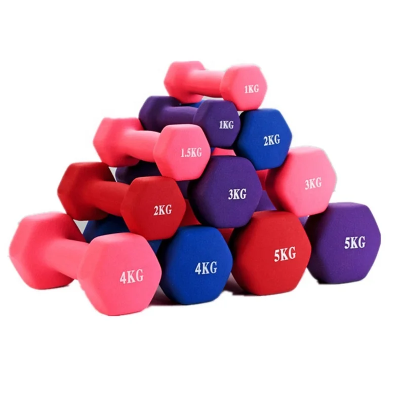 Factory Customized colorful cast iron dumbbell for fitness body building
