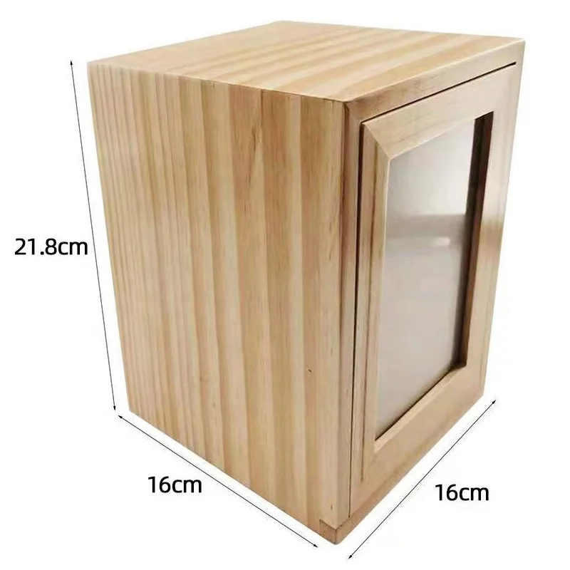 Popular Pine Solid Pet Funeral Dog Cat Cremation Container Ornament Pet Memory Box Wooden Pet Urns Dog Caskets