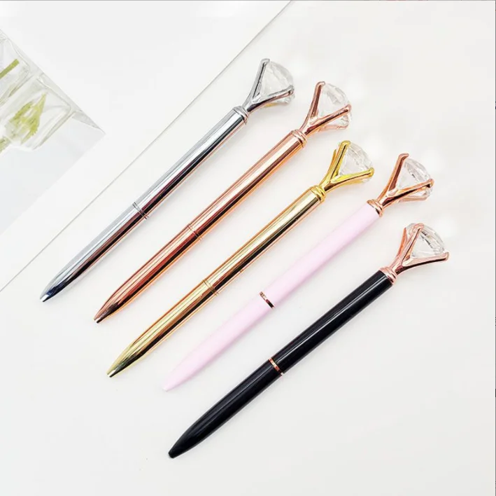 Promotion high quality diamond ballpoint pen customized logo diamond pen diamond ball pen