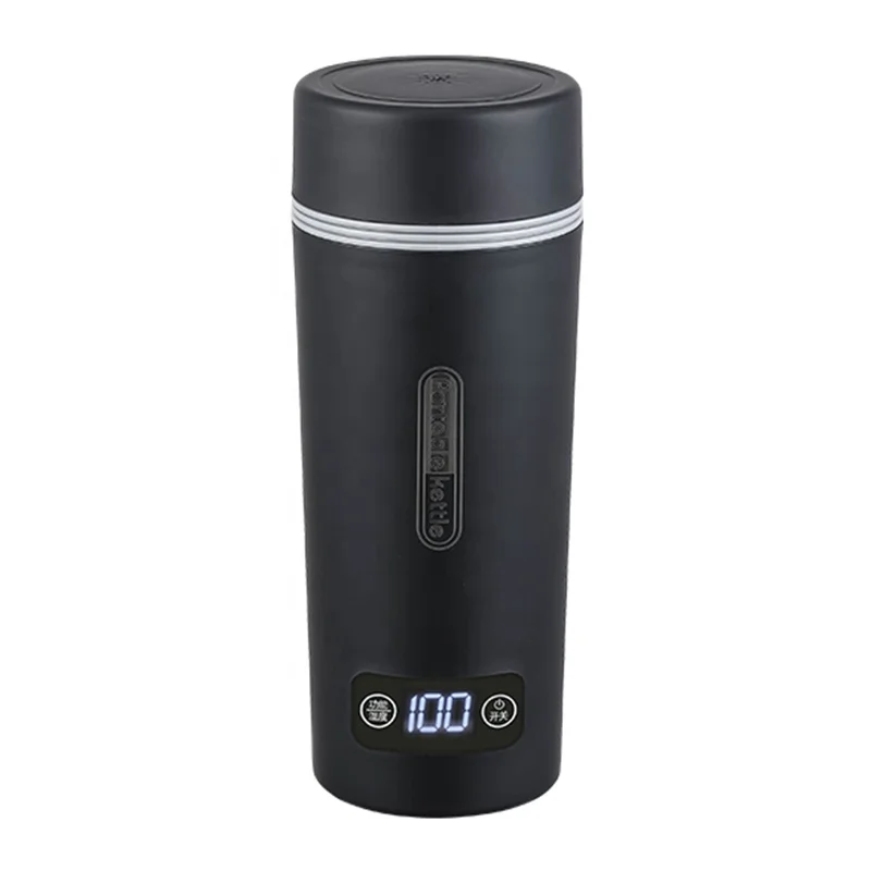 110V/220V Portable Electric Kettle Travel Boil Water Cup Smart Teapot Thermo Pot Temperature Adjustment Kettle Heating Cup 350ml