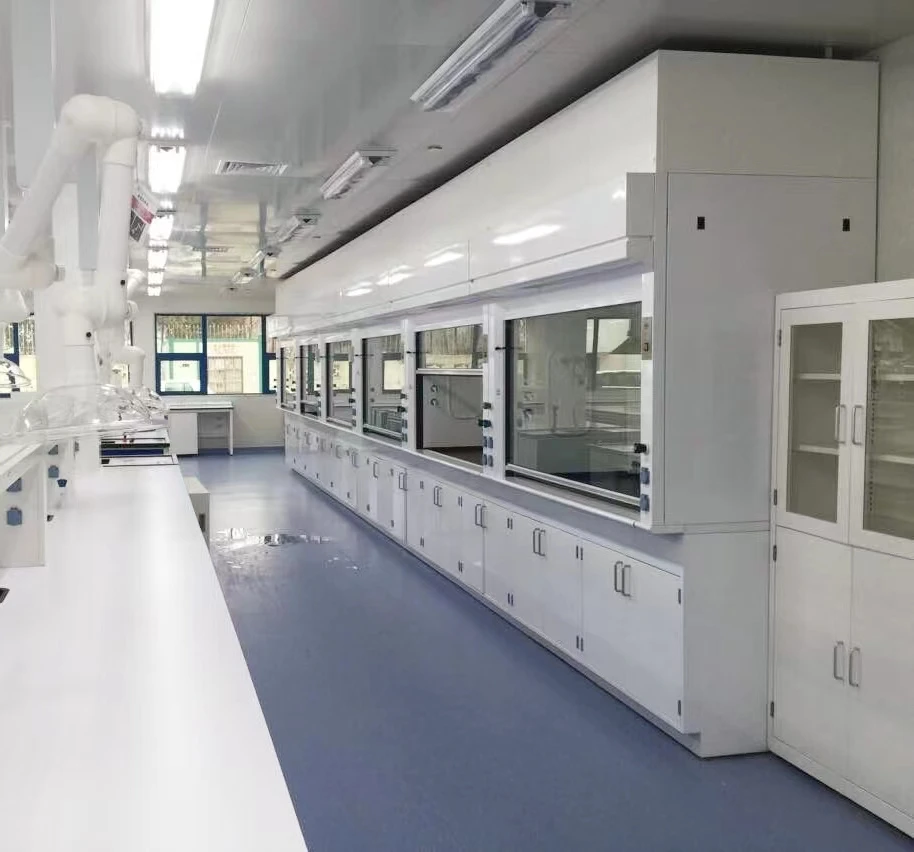 Laboratory furniture steel pp fume hood corrosion resistant durable fume hood