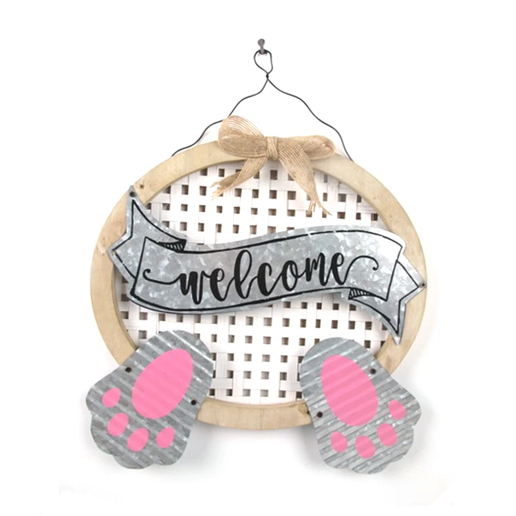 
Easter Spring Wood Hanging Sign Wall Decoration Sign 