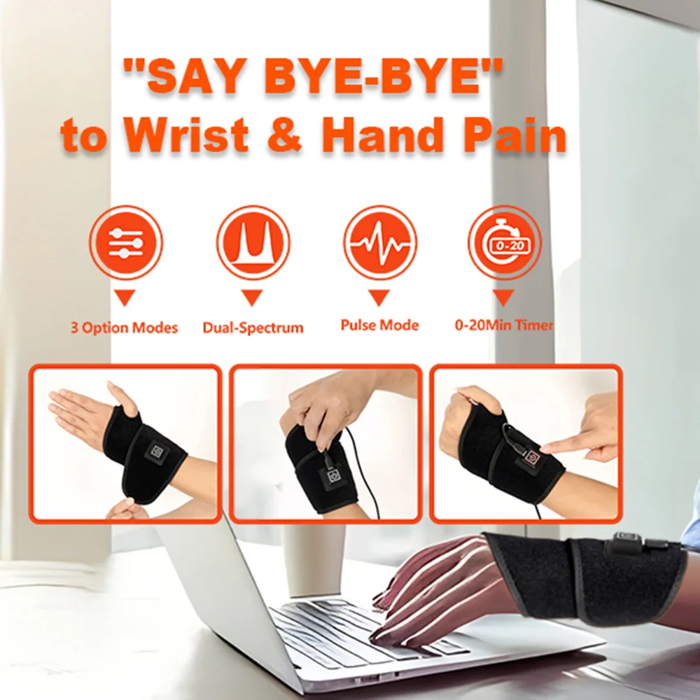 New Product LED Light Therapy Hand Massager with Waist Hammer Feature Massage Products
