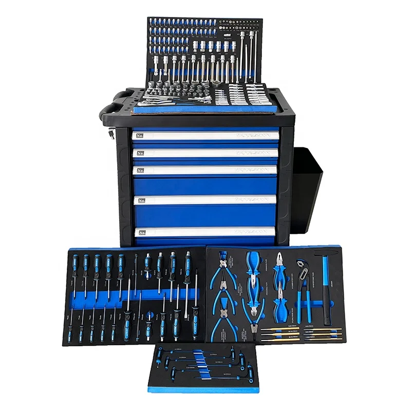 High-quality 225pcs hand tool set socket wrench set garage equipment and tools workshop
