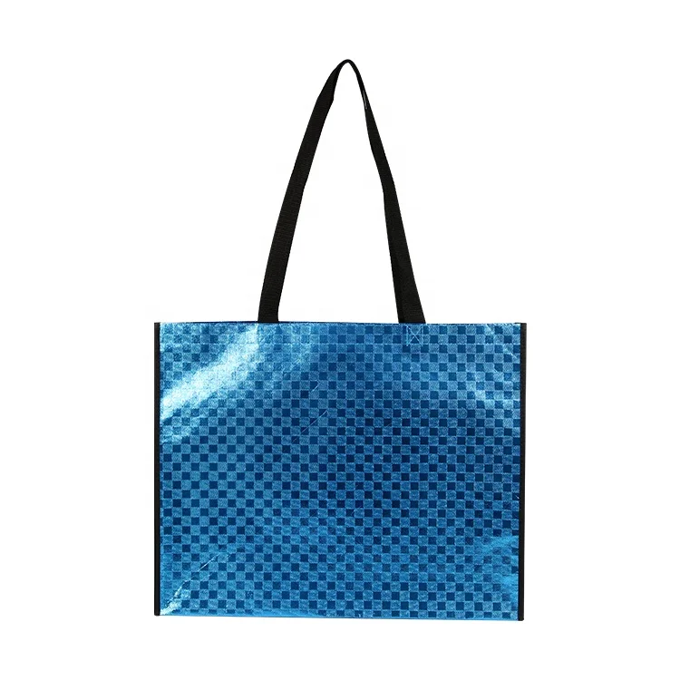 Custom Recyclable Polypropylene PP Laminated Tote Shopping Carry Non Woven Bag
