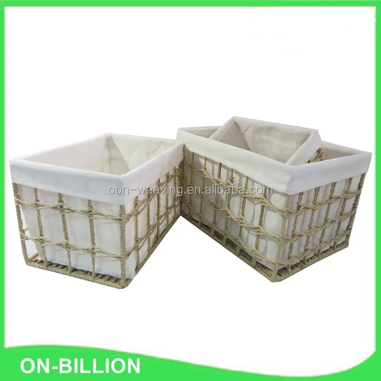 Hot sale colorful paper twine woven kids bike woven basket storage sundries shelves basket wall decor