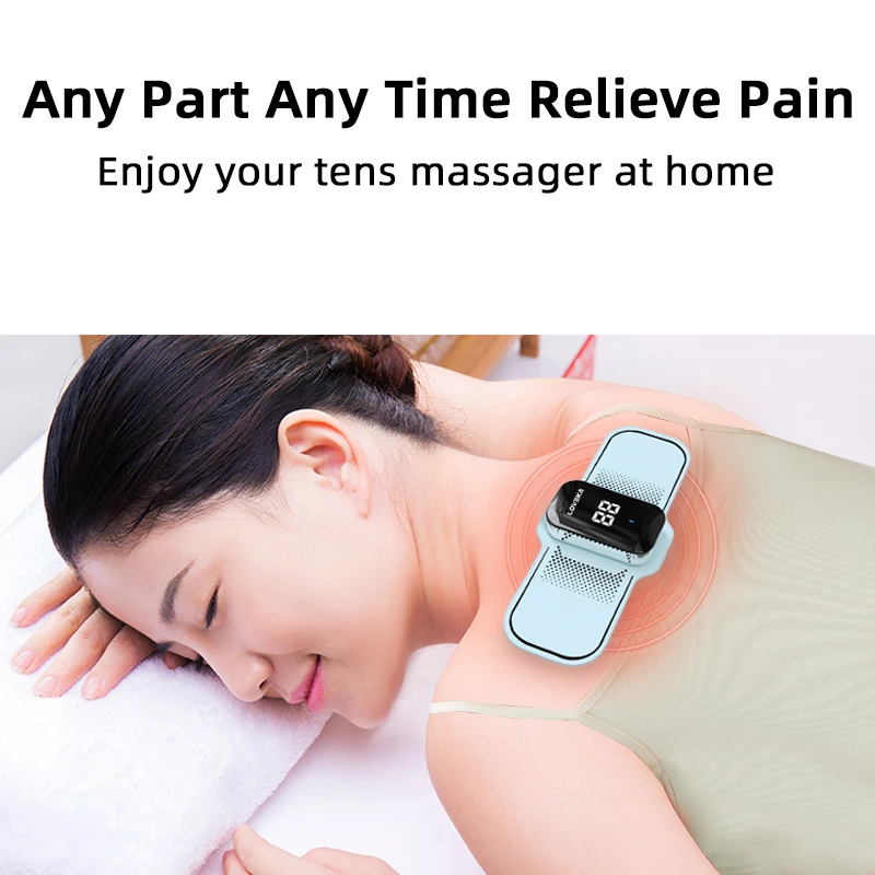 EMS Muscle Strength Heating Wearable System Wireless Heated Unit Muscle Stimulator Combination for Pain Relief, Arthritis