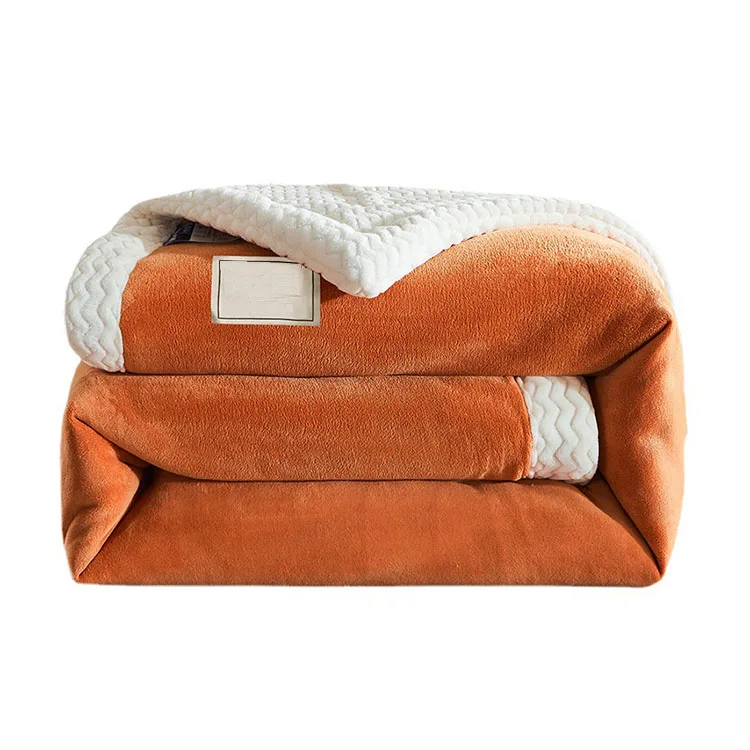 Толстая 3 слоя зимние фланелевые пледы кровать одеяла для