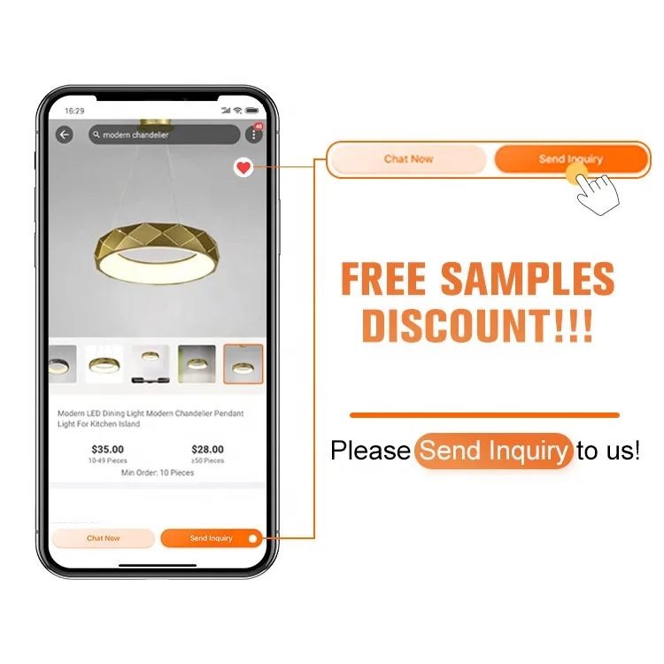 factory suppliers round indoor luxury chandelier black gold LED home Nordic modern crystal Chandeliers & Pendant Lights