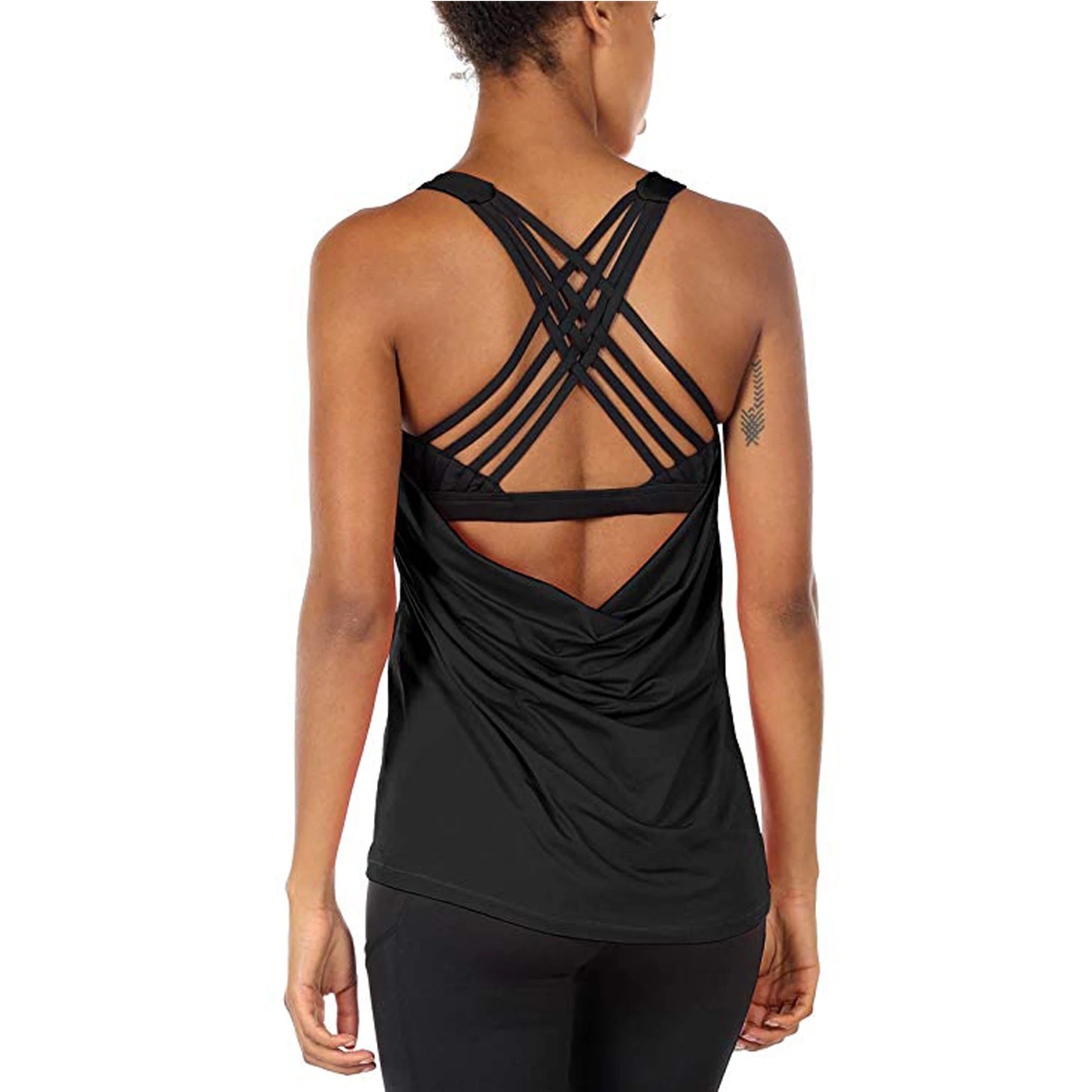 Женская одежда для активного отдыха на тонких бретельках повседневная майка