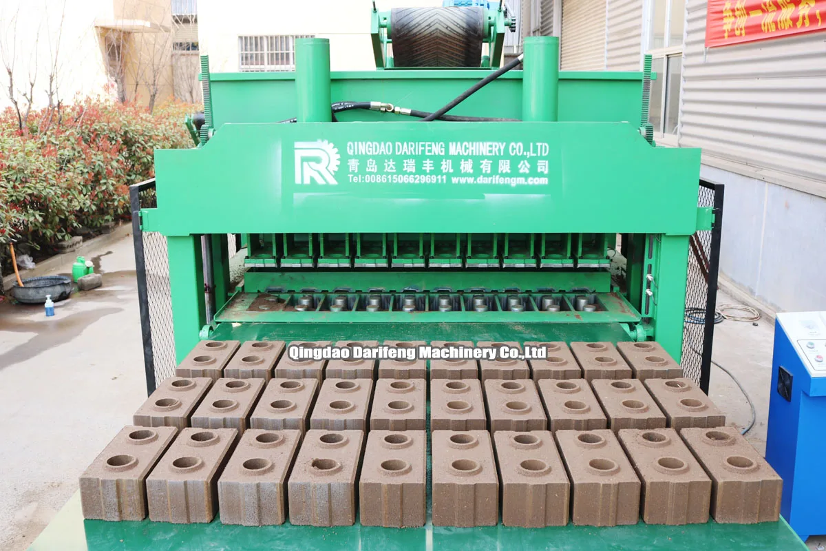 Darifeng brick machine price DF10-10 compressed and stabilized earth brick machine fully automatic clay bricks making machine