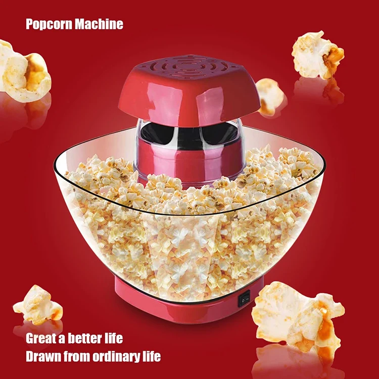 Electric Hot Oil Microwave Popcorn Popper Maker Bowl Bucket Container Mini Popcorn Machine