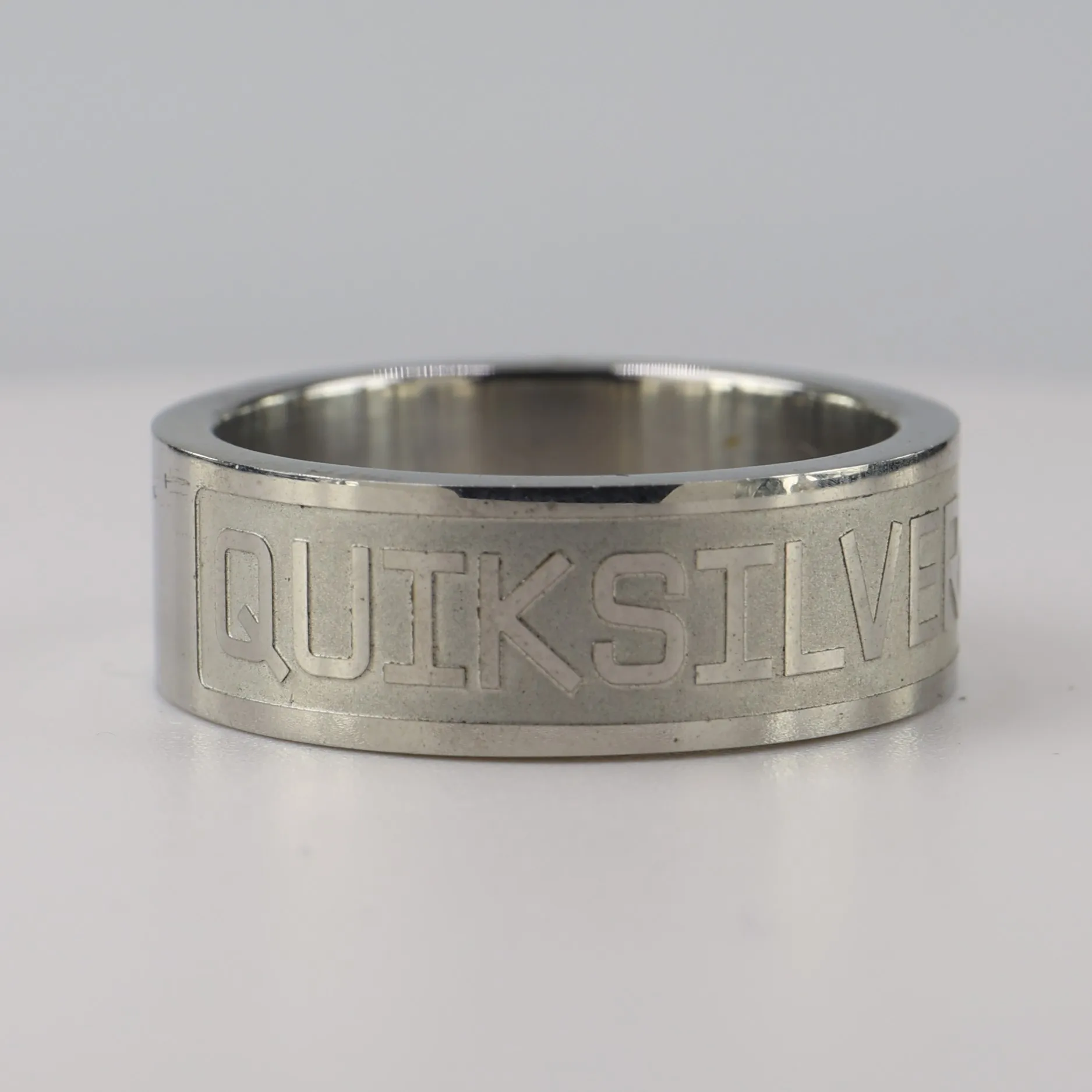 Forever Love Black Rhodium Old Fashion Vintage Stainless Steel Ring Classic Style for Man Party Anniversary